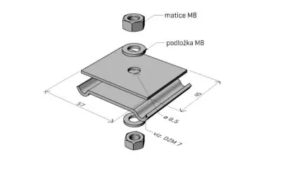 držák žlabu DZM 13 GZ Merkur ARK-214130